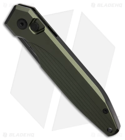 AKC X-treme Dandy Automatic Knife Green Aluminum (3.1" Black Stonewash) 4 AKC X-treme Dandy Automatic Knife Green Aluminum (3.1" Black Stonewash) - Image 2