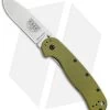 BRK Jeff Randall Avispa Frame Lock Knife OD Green (3.35" SK-5 Stonewash) -Knives Online Store Avispa OD Green Carbon Steel BHQ 107202 jr 1