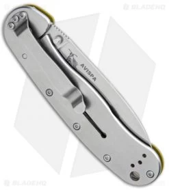 BRK Jeff Randall Avispa Frame Lock Knife OD Green (3.35" SK-5 Stonewash) -Knives Online Store Avispa OD Green Carbon Steel BHQ 107202 jr side