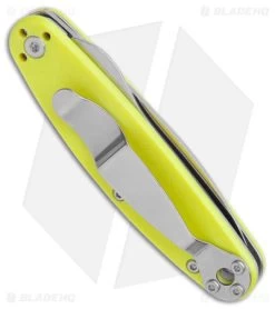 ESEE Churp Liner Lock Knife Yellow G-10 (2.75" Satin D2) -Knives Online Store BRK Designed by ESEE Churp LL Yellow G 10 Satin BHQ 147398 jr side