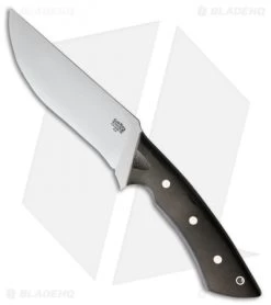 Bark River Los Lobos Utility Fighter Knife Black Canvas Micarta (6.5" Satin)