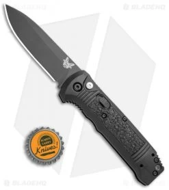 Benchmade 4400BK Casbah Automatic Knife Black Grivory (3.4" Black) -Knives Online Store Benchmade 4400 Casbah Black Grivory Black 4400BK BHQ 51630 jr bottlecap 2