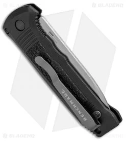 Benchmade 4400 Casbah Automatic Knife Black Grivory (3.4" Satin) -Knives Online Store Benchmade 4400 Casbah Black Grivory Satin 4400 BHQ 51626 jr side