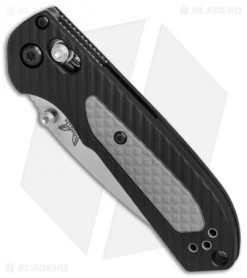Benchmade Mini Freek AXIS Lock Knife Black/Gray (3" Stonewash) 565 -Knives Online Store Benchmade 565 Mini Freek Black Gray satin BHQ 78762 er spine