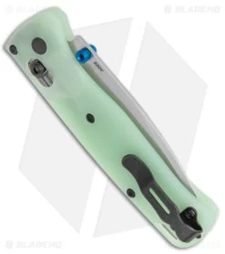 Flytanium Jade G-10 Crossfade + Benchmade Bugout Knife (3.24" Satin) -Knives Online Store Benchmade Bugout Knife Flytanium Jade G 10 Crossfade Satin BHQ 144992 jr side