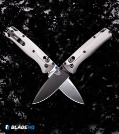 Flytanium Brass Crossfade Scales + Benchmade Bugout Knife (3.24" Satin) -Knives Online Store Benchmade Bugout Knife Flytanium Titanium Crossfade Black BHQ 131600 kp exd web