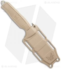 Benchmade H2O Fixed Blade Dive Knife Tan Santoprene (3.5" Tan Serr) -Knives Online Store Benchmade H20 Fixed Blade Dive Tan 112SSN Tan Coated Serr BHQ 123893 jr sheath