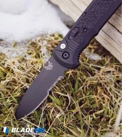 Benchmade 4400SBK Casbah Automatic Knife Black Grivory (3.4" Black Serr) -Knives Online Store Benchmade casbah 4400sbk BHQ 51632 dl