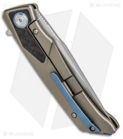 Bestech Knives Sky Hawk Frame Lock Flipper Knife Bronze CF (3.6" Blasted) 8 Bestech Knives Sky Hawk Frame Lock Flipper Knife Bronze CF (3.6" Blasted) -Knives Online Store Bestech Knives Sky Hawk FL Bronze CF Blasted BT1804D BHQ 87422 jr side