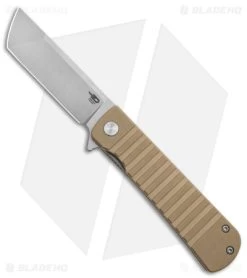 Bestech Knives Titan Liner Lock Knife Beige G-10 (3" Satin/SW D2) BG49A-2