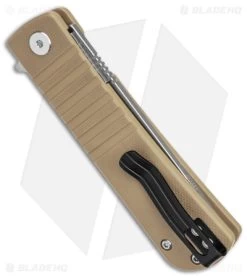 Bestech Knives Titan Liner Lock Knife Beige G-10 (3" Satin/SW D2) BG49A-2 -Knives Online Store Bestech Knives Titan LL Beige Black BHQ 144034 jr side