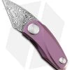 Bestech Knives Tulip Frame Lock Flipper Knife Purple Ti (1.34" Damascus) BT1913H -Knives Online Store Bestech Knives Tulip Damasteel FL Purple Damasteel BHQ 110634 jr