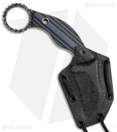 Black Dragon Forge Karambit Fixed Blade Knife Blue/Black G-10 (2.625" Two-Tone) 5 Black Dragon Forge Karambit Fixed Blade Knife Blue/Black G-10 (2.625" Two-Tone) - Image 3