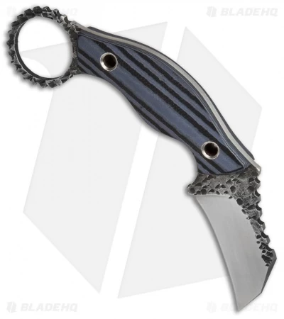 Black Dragon Forge Karambit Fixed Blade Knife Blue/Black G-10 (2.625" Two-Tone) 4 Black Dragon Forge Karambit Fixed Blade Knife Blue/Black G-10 (2.625" Two-Tone) - Image 2