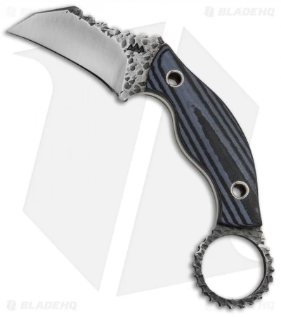 Black Dragon Forge Karambit Fixed Blade Knife Blue/Black G-10 (2.625" Two-Tone) 3 Black Dragon Forge Karambit Fixed Blade Knife Blue/Black G-10 (2.625" Two-Tone)