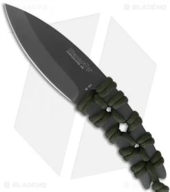 Black Fox Throwing Knife Gray/Green Cord (3.4" Gray) BF724