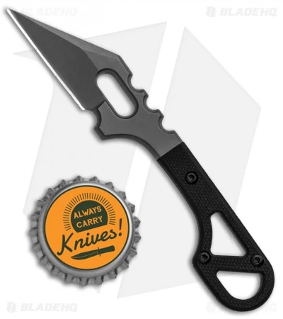 BlackFox Panchenko Spike Tactical Fixed Blade Neck Knife Black G-10 (1.5" Gray) 6 BlackFox Panchenko Spike Tactical Fixed Blade Neck Knife Black G-10 (1.5" Gray) - Image 4