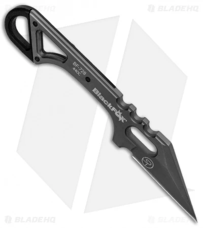 BlackFox Panchenko Spike Tactical Fixed Blade Neck Knife Black G-10 (1.5" Gray) 4 BlackFox Panchenko Spike Tactical Fixed Blade Neck Knife Black G-10 (1.5" Gray) - Image 2
