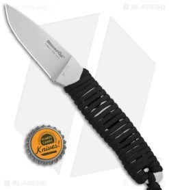 Black Fox Tarlo Fixed Blade Knife Black Paracord (3" Satin) 02FX093 -Knives Online Store BlackFox Tarlo Black Paracord Satin 02FX093 BHQ 6922 jr bottlecap 2