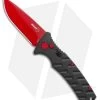 Boker Black Widow Strike Drop Point Automatic Knife Black (3.25" Red D2) -Knives Online Store Boker Black Widow Strike Drop DP Black Red 01BO434NSOI BHQ 97030 jr