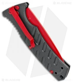 Boker Black Widow Strike Drop Point Automatic Knife Black (3.25" Red D2) 10 Boker Black Widow Strike Drop Point Automatic Knife Black (3.25" Red D2) -Knives Online Store Boker Black Widow Strike Drop DP Black Red 01BO434NSOI BHQ 97030 jr side