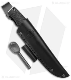 Boker Bronco Fixed Blade Knife Black TPE (4.4" Satin 3V) 121504 -Knives Online Store Boker Bronco Fixed Blade Black TPE Satin BHQ 146657 jr sheath