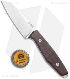 Boker Daily Knives AK1 Reverse Tanto Fixed Blade Knife Brown Micarta (3" Satin) -Knives Online Store Boker Daily Knives AK1 Tanto Fixed Dark Brown Micarta BHQ 118367 jr bottlecap