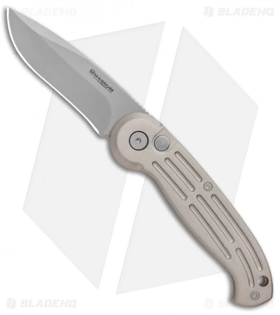 Boker Magnum Drop Point Automatic Knife Champagne (3.25" Bead Blast) 01BO007 3 Boker Magnum Drop Point Automatic Knife Champagne (3.25" Bead Blast) 01BO007