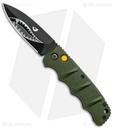 Boker Warhawk Kalashnikov Dagger Automatic Knife Green (3.25" Black D2) 3 Boker Warhawk Kalashnikov Dagger Automatic Knife Green (3.25" Black D2)