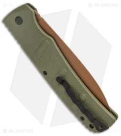 Boker XXL Kalashnikov Exclusive Desert Warrior Automatic Knife (4.75" Copper) -Knives Online Store Boker XXL Kalashnikov Auto OD Green Copper BHQ Exclusive BHQ 126265 jr side