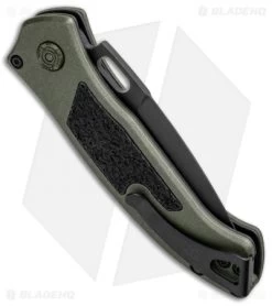 Buck Knives Buck Impact Automatic Knife OD Green (3.125" Black) 0898GRS1 -Knives Online Store Buck Impact Auto OD Green Black 0898GRS1 BHQ 92979 jr side