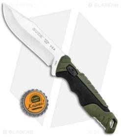 Buck Knives Buck Pursuit Small Fixed Blade Knife Green GFN (3.75" Satin) 0658GRS -Knives Online Store Buck Pursuit Small Fixed Green GFN Satin 0658GRS BHQ 92943 jr bottlecap