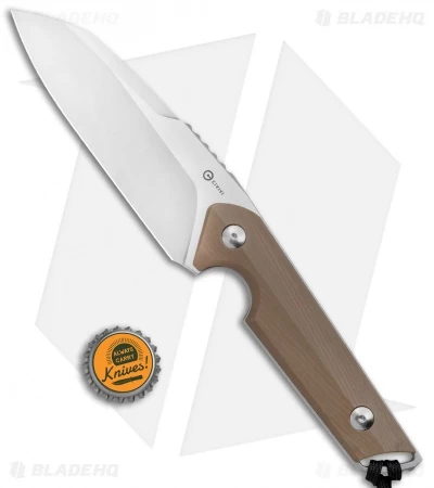 CIVIVI Kepler Fixed Blade Knife Tan G-10 W/Lanyard (4.5" Satin) 6 CIVIVI Kepler Fixed Blade Knife Tan G-10 W/Lanyard (4.5" Satin) - Image 4