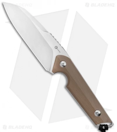 CIVIVI Kepler Fixed Blade Knife Tan G-10 W/Lanyard (4.5" Satin) 3 CIVIVI Kepler Fixed Blade Knife Tan G-10 W/Lanyard (4.5" Satin)