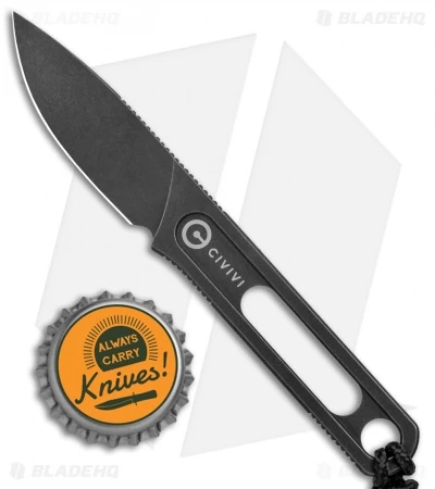 CIVIVI Minimis Fixed Blade Knife W/ Pocket Sheath (2.2" Black Stonewash) 6 CIVIVI Minimis Fixed Blade Knife W/ Pocket Sheath (2.2" Black Stonewash) - Image 4