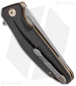 CIVIVI Statera Flipper Liner Lock Knife Black Carbon Fiber (3.5" SW) C901C -Knives Online Store CIVIVI Staera Flipper LL CF Satin BHQ 93256 jr side