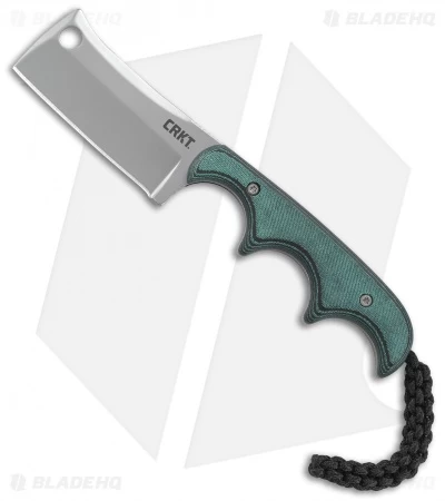 CRKT Folts Minimalist Cleaver Neck Knife Green (2.13" Bead Blast) 2383 3 CRKT Folts Minimalist Cleaver Neck Knife Green (2.13" Bead Blast) 2383