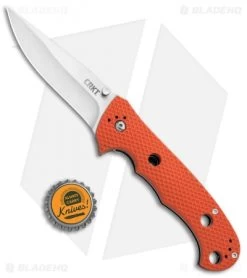 CRKT Hammond Cruiser LAWKS Liner Lock Knife Orange (3.75" Satin) 7904OR -Knives Online Store CRKT Hammond Cruiser Orange CR7904OR BHQ 87147 jr bottlecap 2