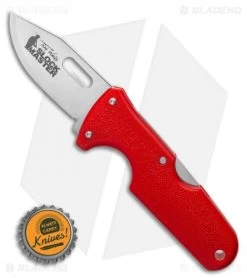 Cold Steel Click-N-Cut Slock Master Skinner Knife Red ABS (2.5" SW) -Knives Online Store Cold Steel Click N Cut Slock Master Skinner Knife Red BDS 2.5 Satin 40AT BHQ 121229 LS Bottlecap