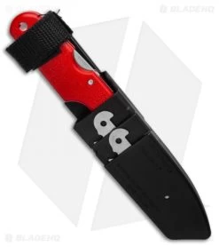 Cold Steel Click-N-Cut Slock Master Skinner Knife Red ABS (2.5" SW) -Knives Online Store Cold Steel Click N Cut Slock Master Skinner Knife Red BDS 2.5 Satin 40AT BHQ 121229 LS Sheath