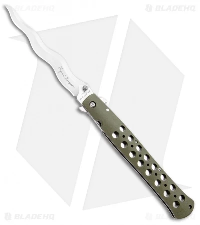 Cold Steel Lynn Thompson Ti-Lite Liner Lock Knife Green (6" Satin Kris) 3 Cold Steel Lynn Thompson Ti-Lite Liner Lock Knife Green (6" Satin Kris)