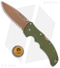 Cold Steel Recon 1 Spear Point Lockback Knife Desert Warrior G-10 (4" Copper) -Knives Online Store Cold Steel Recon 1 SP LB Desert Warrior 27UAS BHQ 100069 jr bottlecap
