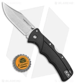 Cold Steel Verdict Clip Point Tri-Ad Lock Knife Black GFN (3" Stonewash) -Knives Online Store Cold Steel Verdict Tri Ad CP Black GFN SW BHQ 139973 jr bottlecap