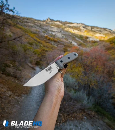 ESEE Knives ESEE-4P-MB-SS Knife Micarta MOLLE Back (4.5" 440C) 5 ESEE Knives ESEE-4P-MB-SS Knife Micarta MOLLE Back (4.5" 440C) - Image 3