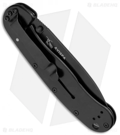BRK Jeff Randall Avispa Frame Lock Knife Black (3.5" Black D2) 5 BRK Jeff Randall Avispa Frame Lock Knife Black (3.5" Black D2) - Image 3