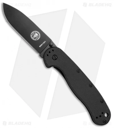 BRK Jeff Randall Avispa Frame Lock Knife Black (3.5" Black D2) 3 BRK Jeff Randall Avispa Frame Lock Knife Black (3.5" Black D2)