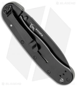 BRK Jeff Randall Avispa Frame Lock Knife Foliage Green (3.5" Black) -Knives Online Store ESEE Avispa FL Foliage Green Black BRK1301FGB BHQ 101779 jr side