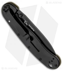 BRK Jeff Randall Avispa Frame Lock Knife OD Green (3.5" Black D2) 7 BRK Jeff Randall Avispa Frame Lock Knife OD Green (3.5" Black D2) -Knives Online Store ESEE Avispa Green Black BRK1302ODB BHQ 50089 jr side