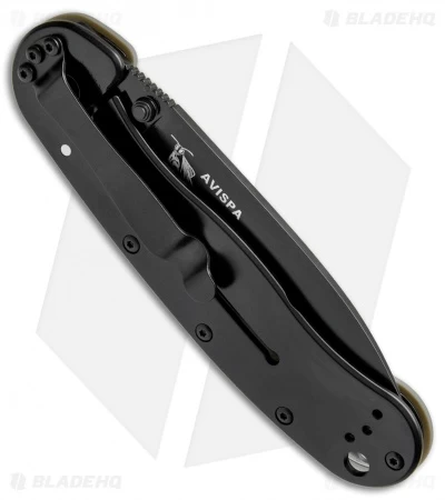 BRK Jeff Randall Avispa Frame Lock Knife OD Green (3.5" Black D2) 5 BRK Jeff Randall Avispa Frame Lock Knife OD Green (3.5" Black D2) - Image 3