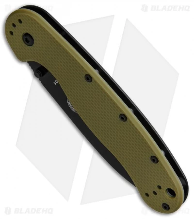 BRK Jeff Randall Avispa Frame Lock Knife OD Green (3.5" Black D2) 4 BRK Jeff Randall Avispa Frame Lock Knife OD Green (3.5" Black D2) - Image 2